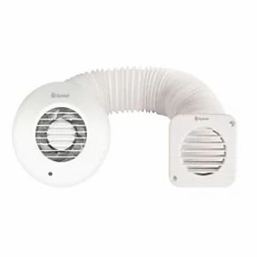 Bathroom Extractor Fans * | Xpelair Sssfc100 Simply Silent 100Mm Axial Bathroom Shower Extractor Fan Kit With Timer White 220-240V