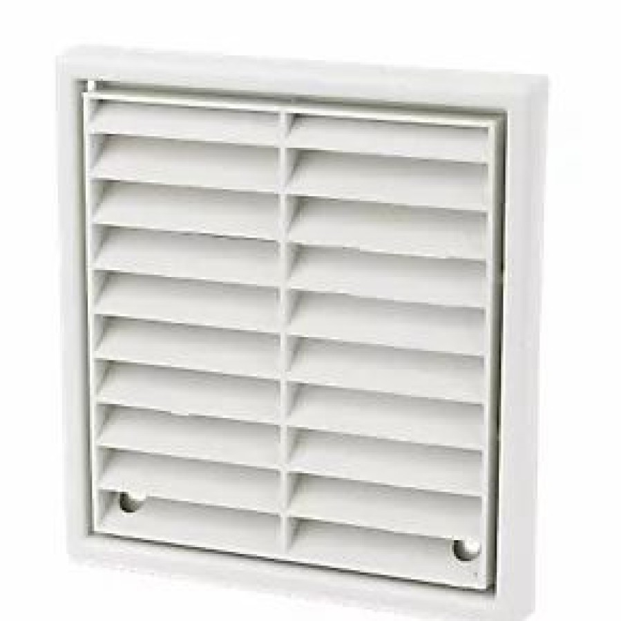 Air Vents * | Manrose Fixed Louvre Vent White 100 X 100Mm