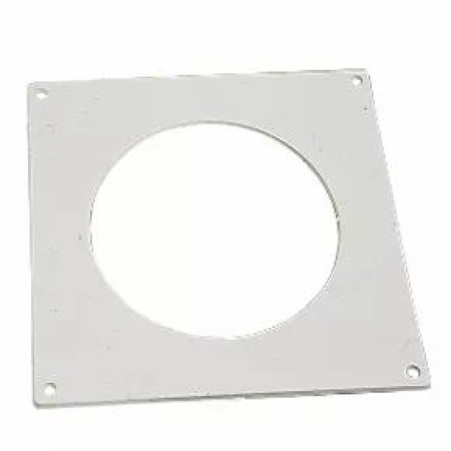 Ducting * | Manrose Round Pipe Wall Plate White 100Mm