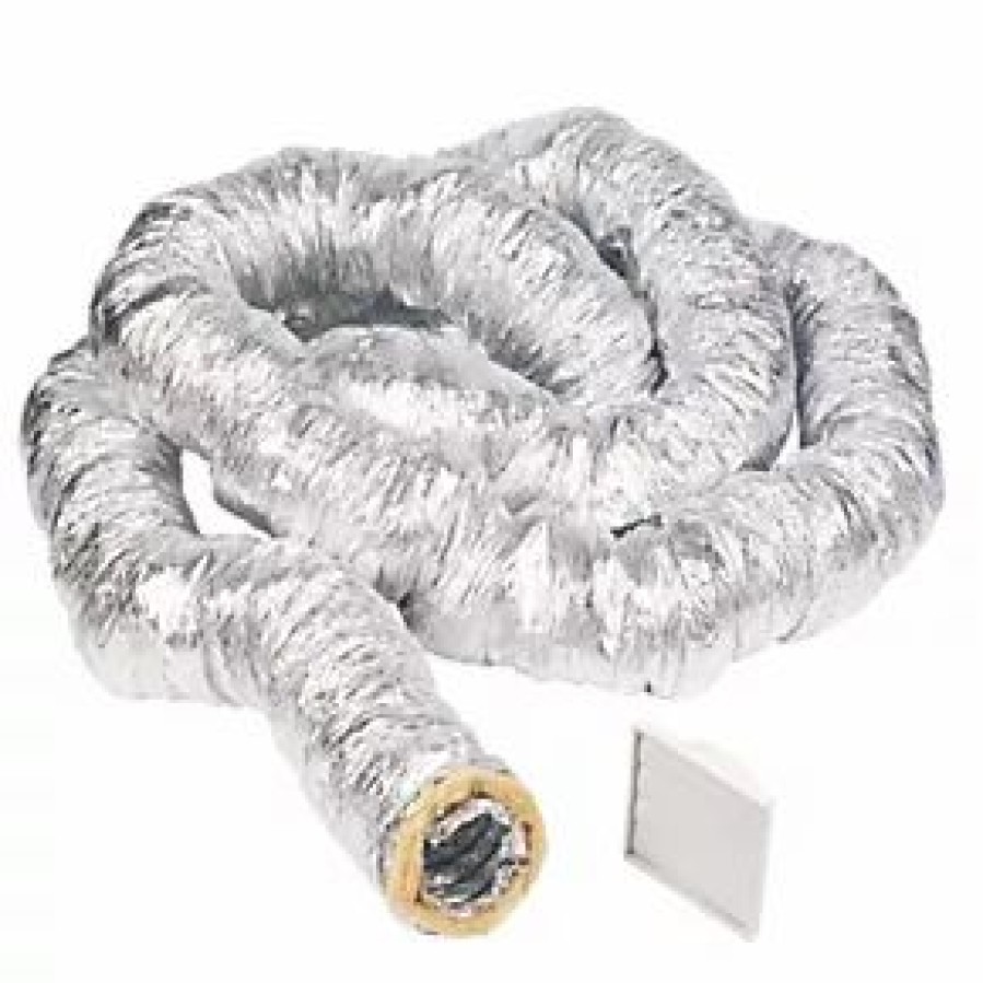 Ducting Hoses * | Manrose Aluminium Insulated Flexible Ducting Hose Silver 10M X 127Mm