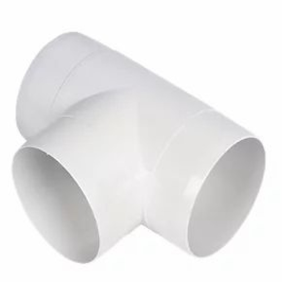 Ducting * | Manrose Circular T Piece White 100Mm