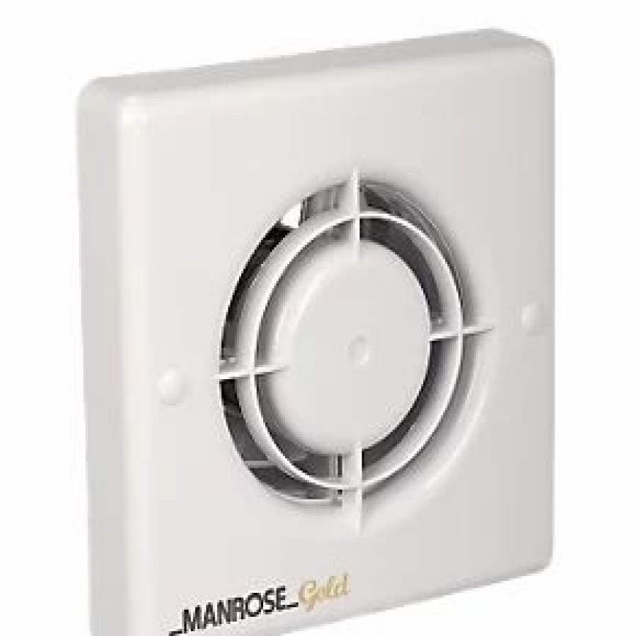 Bathroom Extractor Fans * | Manrose Mg100S 100Mm Axial Bathroom Extractor Fan White 240V