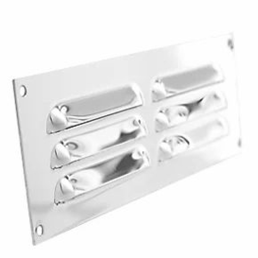 Air Vents * | Xpelair Gas Louvre Vent Stainless Steel 189 X 50Mm