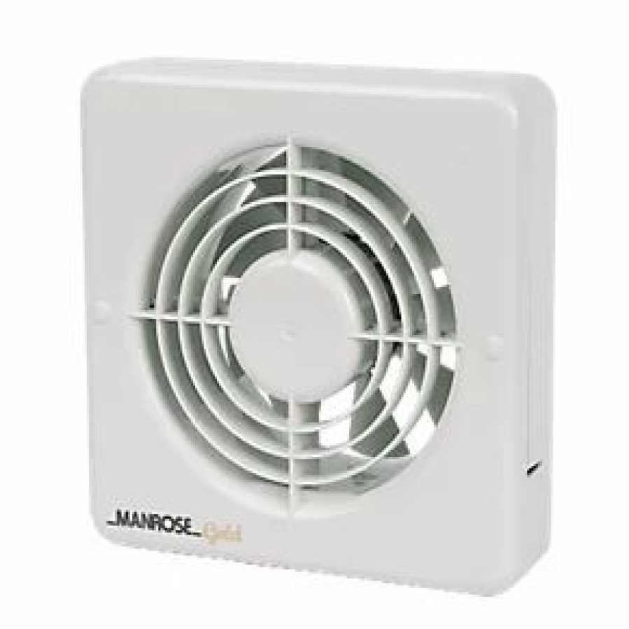 Bathroom Extractor Fans * | Manrose Mg150Bs 150Mm Axial Kitchen Extractor Fan White 220-240V