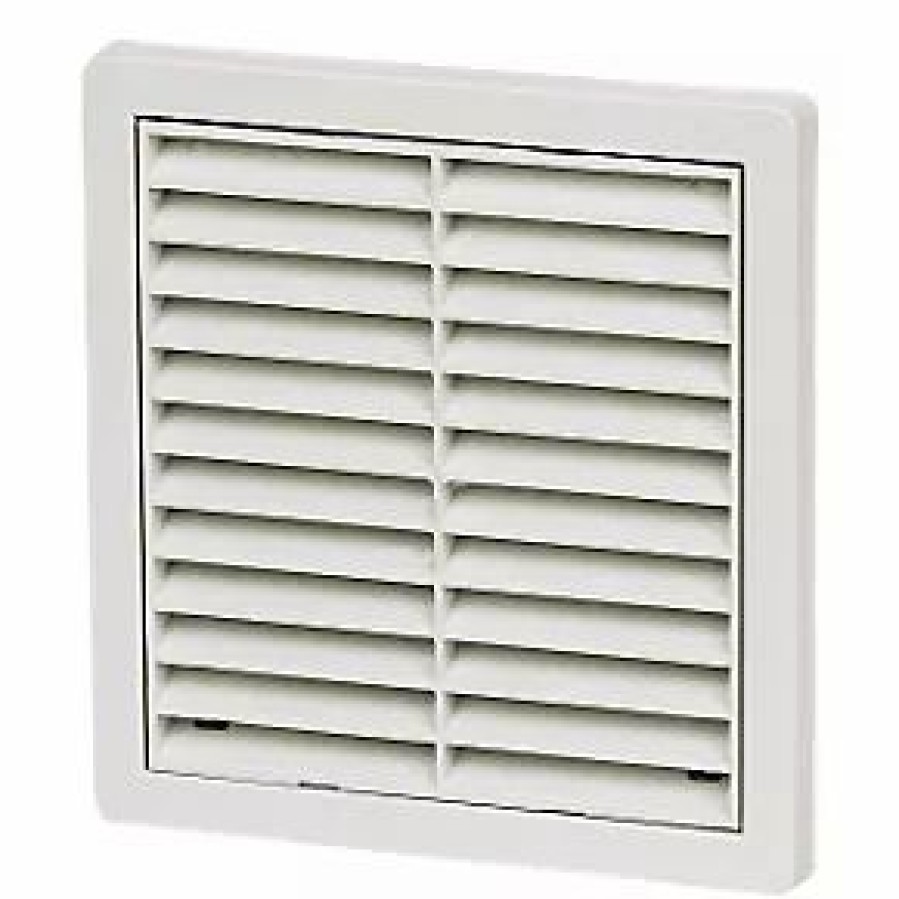 Air Vents * | Manrose Fixed Louvre Vent White 125 X 125Mm