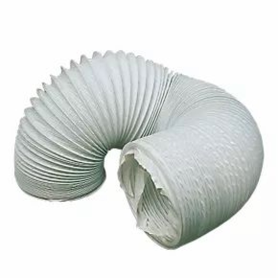 Ducting Hoses * | Manrose Pvc Flexible Ducting Hose White 3M X 100Mm