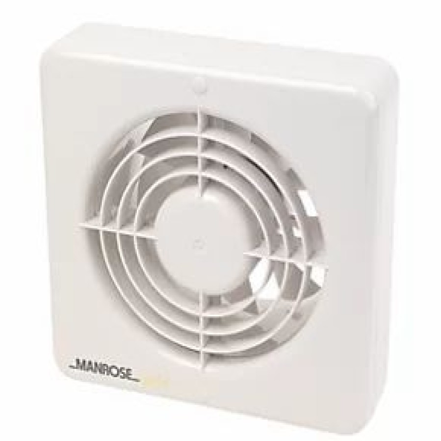 Kitchen Extractor Fans * | Manrose Mg150Bt 150Mm Axial Kitchen Extractor Fan With Timer White 240V