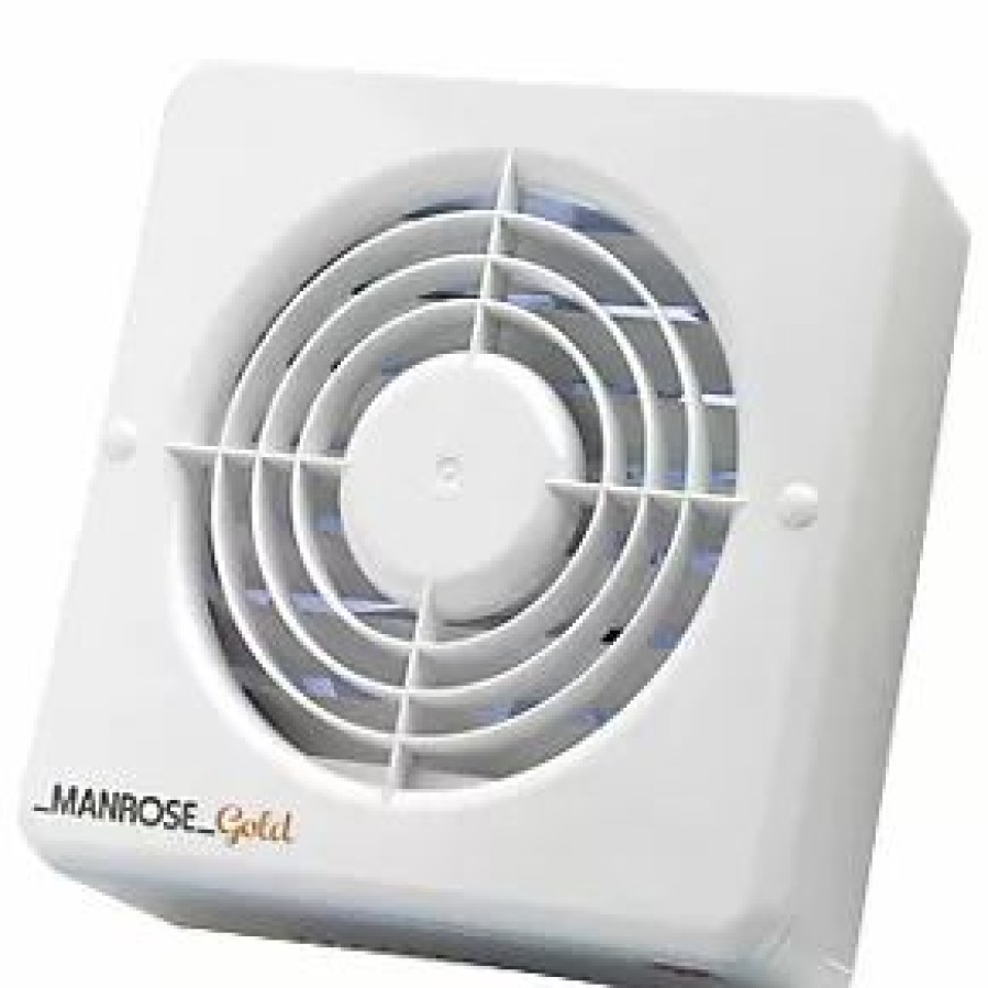 Kitchen Extractor Fans * | Manrose Mg150Bh 150Mm Axial Kitchen Extractor Fan With Humidistat White 240V