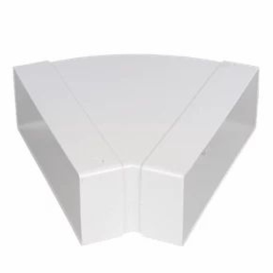 Ducting * | Manrose Rectangular Flat Channel 45 Horizontal Bend White 204Mm