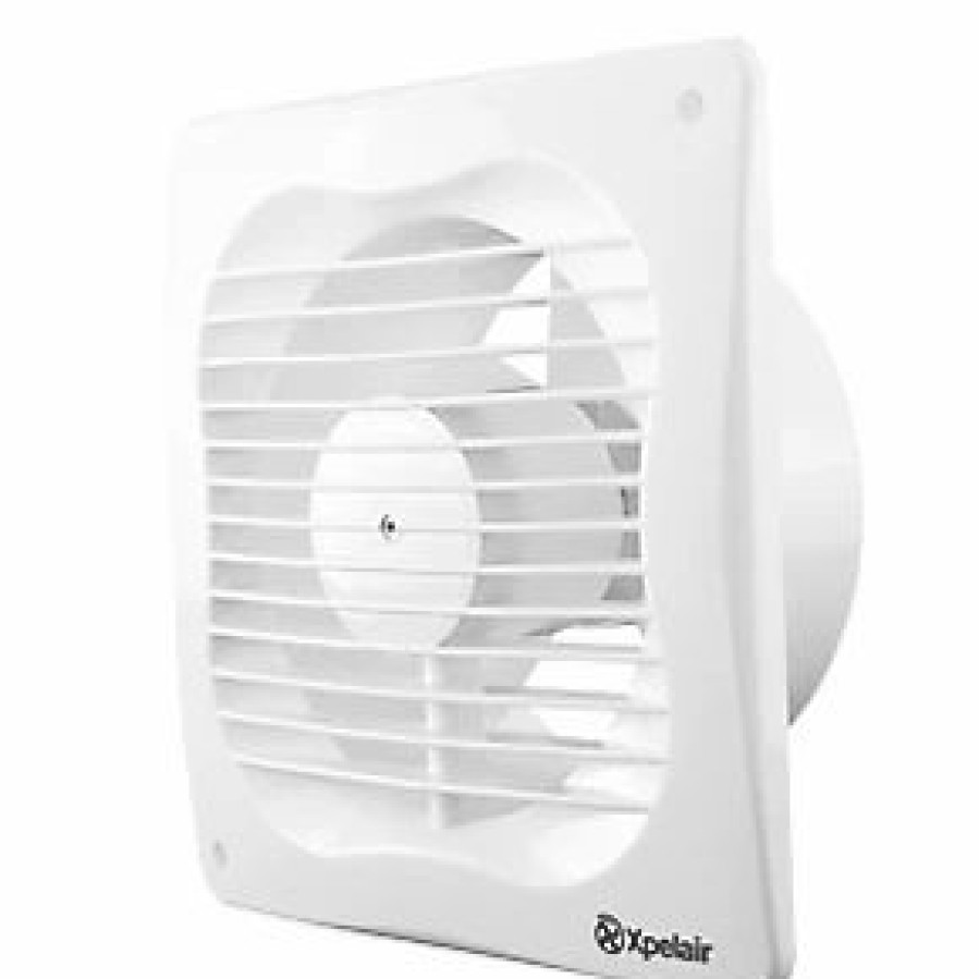 Bathroom Extractor Fans * | Xpelair Vx100 Slim 100Mm Axial Bathroom Extractor Fan White 220-240V