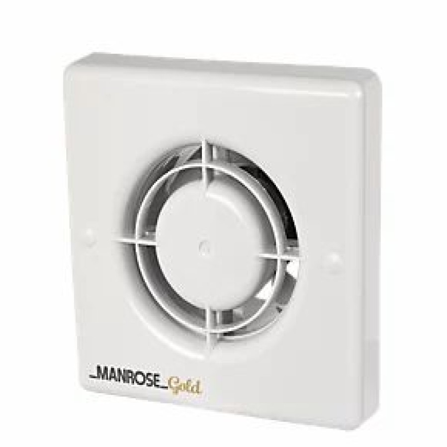 Bathroom Extractor Fans * | Manrose Mg100T Gold Standard 100Mm Axial Bathroom Extractor Fan With Timer White 240V