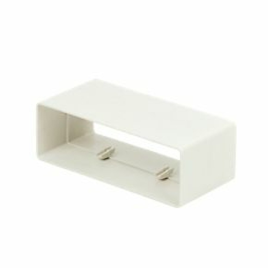 Ducting * | Manrose Rectangular Flat Channel Connector White 204Mm