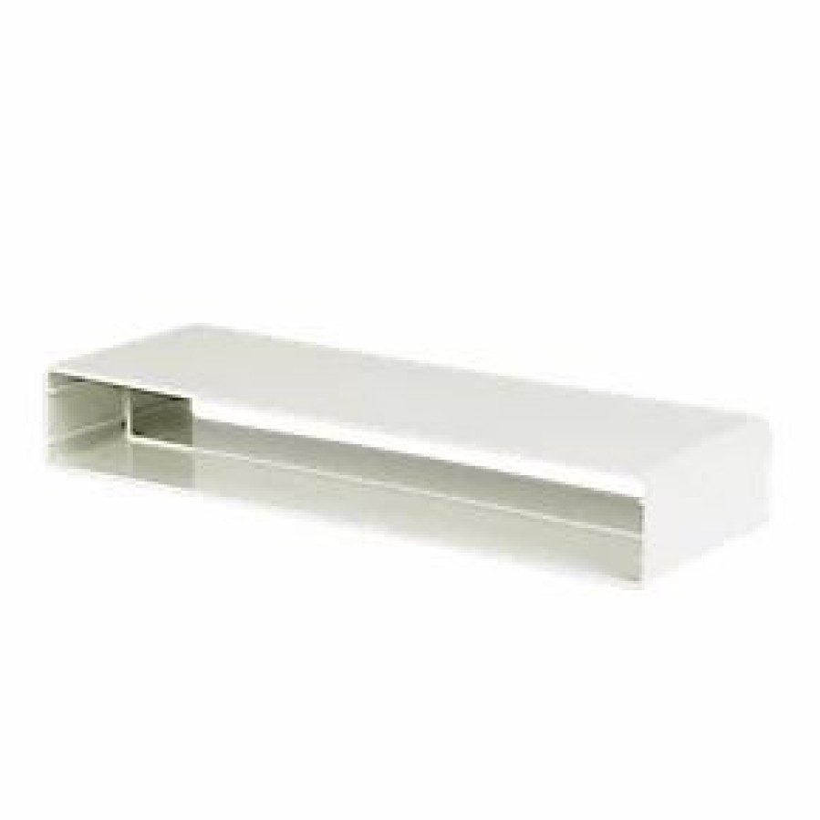 Ducting * | Manrose Rectangular Flat Channel Connector White 225Mm