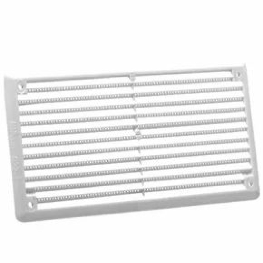 Air Vents * | Map Vent Fixed Louvre Vent With Flyscreen White 152 X 76Mm