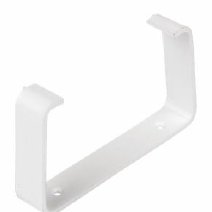 Ducting * | Manrose Rectangular Flat Channel Clips White 100Mm 2 Pack