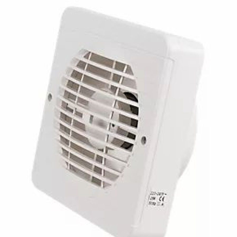 Kitchen Extractor Fans * | Manrose Xf150Bp 150Mm Axial Kitchen Extractor Fan White 240V